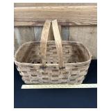 Antique 2 Handle Woven Vegetable Basket
