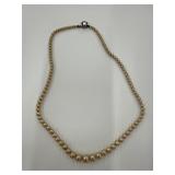 Vintage Authentic Single Strand Pearls 17 1/2"