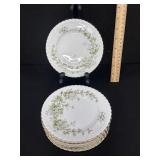 8 Franconia Hawthorn Bread & Butter Dessert Plates
