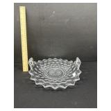 Vintage Fostoria American Cutved Utility Tray