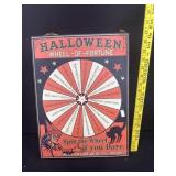 Halloween Metal Sign Wheel of Fortune