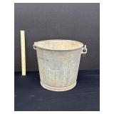 Vintage Galvanized Lawson Metal Bucket
