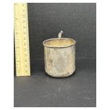 Vintage Sterling Silver Birth Cup 1964