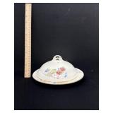 Homer Laughlin Vintage Round Butter Plate W/ Lid