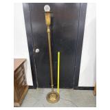 Antique Heavy Brass Leviton Floor Lamp