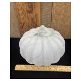 Place & Time White Glass Pumpkin