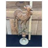 Vintage Copper & Brass Rooster Weather Vane