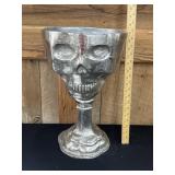 17" Metal Skeleton Planter or Candy Dish Holder