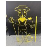 Vintage Large Metal Scarecrow Fall Yard Art