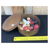 Vintage Cheesebox With Old Checkers