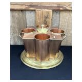 Vintage Copper & Brass Art Deco Wine Cooler