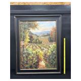 Large Framed Canvas Vineyard Way 46x58
