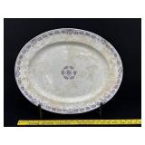 Antique Violette Henry Alcock & Co Platter & Stand
