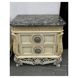 Pulaski Marble Top Two-Drawer Nightstand