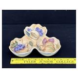 Zrike Golden Pear Divided Serving Dish