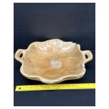 Vintage Hand Carved Teakwood Fruit Bowl