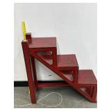 Uttermost Asher Red Stepped Accent Table