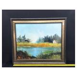 Vintage Oil on Canvas Sally Seago 25x29