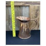 Vintage Solid Copper Pitcher
