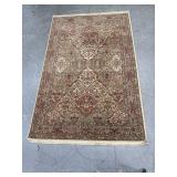 Karastan Collection 6" x 9" Wool Rug W/ Fringe