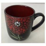 Gibson Ceramic Mug with Red Flower Design