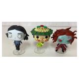 Three Collectible Figures, Approximately 4 1/2 Inc