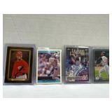 4 Ken Griffey Jr Baseball Cards in Protective Case