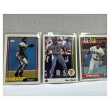 3 Barry Bonds Baseball Cards Featuring Pittsburgh