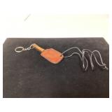 Miniature Knife Keychain with Leather Sheath and L