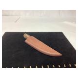 Handcrafted Fixed-Blade Knife With Leather Sheath