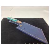 12-Inch Damascus Steel Chef Knife with Leather She