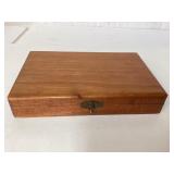 Wooden Cigar Box with Latch Closure, Approximately