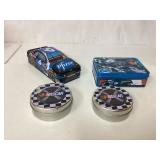 NASCAR Tins Featuring Racing Designs