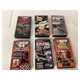Six NASCAR VHS Tapes Featuring Highlights and Even