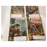 Four Silver Age Tarzan of the Apes Comics by Gold