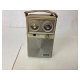 Vintage Untested Solid State Radio in Leather Case