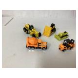 Five Construction Vehicles in Various Styles