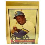 1976 Topps Hank Aaron Milwaukee Brewers Baseball C