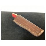 8-Inch Fixed Blade Knife with Leather Sheath