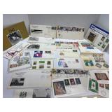 Large Stamp Collection with First Day Covers and V