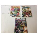 Three Comic Books Featuring Marvel Titles Three Comic Books Featuring Marvel Titles