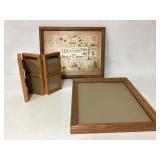Wooden Picture Frames Including �Welcome Any Time� Wooden Picture Frames Including �Welcome Any Time�
