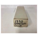 Full Box of 1992 Stadium Club Unchecked Trading Ca Full Box of 1992 Stadium Club Unchecked Trading Ca