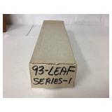 1993 Leaf Series 1 Baseball Cards With Partially F 1993 Leaf Series 1 Baseball Cards With Partially F