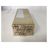 1991 Studio Baseball Card Box, Full Unchecked Set 1991 Studio Baseball Card Box, Full Unchecked Set