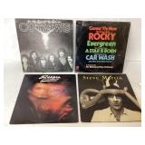 4 Vinyl Records Including Outlaws, Rocky Theme, Sc 4 Vinyl Records Including Outlaws, Rocky Theme, Sc