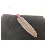 Handcrafted Knife with Multicolor Handle and Leath Handcrafted Knife with Multicolor Handle and Leath