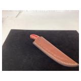 Handmade Knife With Multicolored Wood Handle and L Handmade Knife With Multicolored Wood Handle and L