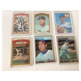 6 Vintage Baseball Cards Featuring MLB Players and 6 Vintage Baseball Cards Featuring MLB Players and