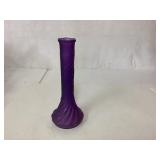 Purple Glass Vase with Swirl Pattern, Approximatel Purple Glass Vase with Swirl Pattern, Approximatel